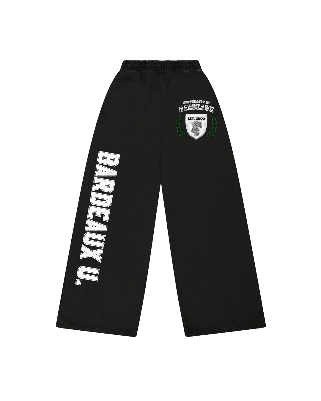 Varsity Wide-Leg Pants, 'Bardeaux University'